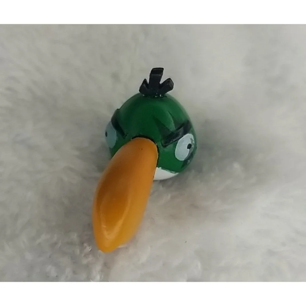 Rovio Angry Birds Toucan Green Bird Figure RARE 1.75